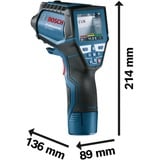 Bosch Thermodetektor GIS 1000 C Professional L-Boxx blau/schwarz, Li-Ionen-Akku 1,5 Ah, in L-BOXX