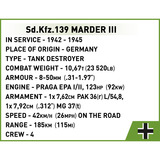 COBI Sd.Kfz.139 Marder III, Konstruktionsspielzeug Maßstab 1:35