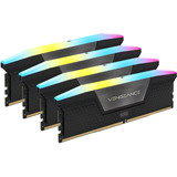 Corsair DIMM 96 GB DDR5-6400 (4x 24 GB) Quad-Kit, Arbeitsspeicher schwarz, CMH96GX5M4B6400C32, Vengeance RGB, INTEL XMP