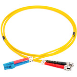 Digitus LWL Patchkabel, Duplex, LC > ST Stecker, Singlemode OS2 gelb, 2 Meter