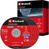 EINHELL Trennscheibe dünn, Ø 125 x 1,0mm, 5 Stück für Winkelschleifer