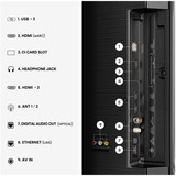 Hisense 65A6S, LED-Fernseher 164 cm (65 Zoll), schwarz/dunkelgrau, UltraHD/4K, Triple Tuner