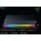 Razer Thunderbolt 5 Dock Chroma - Schwarz, Dockingstation schwarz, Thunderbolt 5, USB, Gigabit LAN
