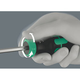 Wera Kraftform Kompakt 27 RA 2, Bit-Satz schwarz/grün, 6-teilig, 1/4", mit Ratschenfunktion