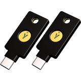 Yubico YubiKey 5C NFC, Sicherheitsschlüssel schwarz/gold, 2er Pack