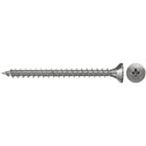 fischer Spanplattenschraube PowerFast 3,5x30 Senkkopf PZ 100 Stück, mit Vollgewinde, Edelstahl A2