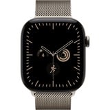 Apple Watch Series 12, Smartwatch Titan Natur, 46 mm, Milanaise Armband Natur, M/L, Cellular