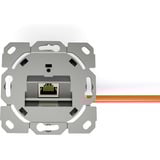 Digitus CAT.6A Datenanschlussdose, Unterputz, geschirmt, 1x RJ-45 LSA weiß, Klasse EA, 8 Richtungen