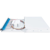 Digitus LWL-Spleißbox, bestückt, 6x LC-APC DX, OS2 grau
