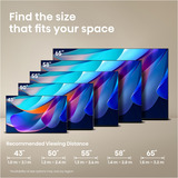 Hisense 55A6S, LED-Fernseher 139 cm (55 Zoll), schwarz/dunkelgrau, UltraHD/4K, Triple Tuner