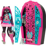 Mattel Monster High Verborgene Schätze Catty, Puppe 