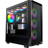 Montech X5 , Tower-Gehäuse schwarz, Tempered Glass