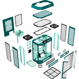 Thermaltake The Tower 600 Transformative Teal, Tower-Gehäuse blaugrün, Tempered Glass x 3