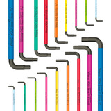 Wera Big Pack Multicolour Innensechskant Hex-Plus Set 1 (metrisch und zöllig), Schraubendreher 19-teilig, in textiler Box