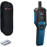 Bosch Professional Hygrometer GDH 1-17, Feuchtemesser blau/schwarz, 2x Batterien, Tasche