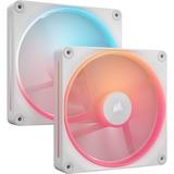 Corsair iCUE LINK LX140-R RGB PWM Reverse, Gehäuselüfter weiß, 2er Pack, 140 mm