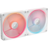 Corsair iCUE LINK LX140-R RGB PWM Reverse, Gehäuselüfter weiß, 2er Pack, 140 mm