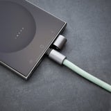 Intenso Handykette und Lade-/Datenkabel Cell Phone Charging Lanyard hellgrün, 1,65 Meter, USB-C, PD3.0 / QC4.0, Nylon