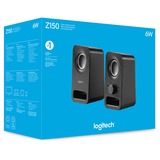 Logitech Z150 Black 2.0, PC-Lautsprecher schwarz