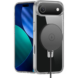 Nevox StyleShell SHOCKFlex mit Standfunktion, Handyhülle transparent, iPhone 17 Air, kompatibel mit MagSafe