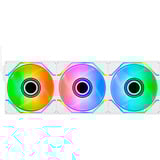 Thermaltake SWAFAN 140 EX INFINITY, Gehäuselüfter weiß, 3er-Pack, 144 mm