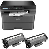 Brother DCP-L2627DWXL, Multifunktionsdrucker dunkelgrau, USB, WLAN, Scan, Kopie, 2x Toner