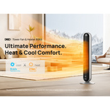 DREO Turmventilator & Heizlüfter 806S silber/schwarz