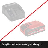 EINHELL Power X-Change Akku-Kompressor TE-AC 36/150 Li OF - Solo, 36Volt (2x18V) schwarz/rot, ohne Akku und Ladegerät