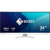EIZO FlexScan EV3451X-WT, LED-Monitor 86.7 cm (34.1 Zoll), weiß, UWQHD, Curved, HDMI, DP, USB-C, USB-Hub, 100Hz Panel