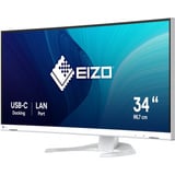 EIZO FlexScan EV3451X-WT, LED-Monitor 86.7 cm (34.1 Zoll), weiß, UWQHD, Curved, HDMI, DP, USB-C, USB-Hub, 100Hz Panel