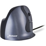 Evoluent VerticalMouse D, Maus schwarz/silber, Large, RH