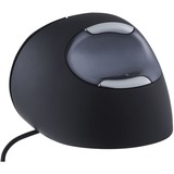 Evoluent VerticalMouse D, Maus schwarz/silber, Large, RH