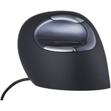 Evoluent VerticalMouse D, Maus schwarz/silber, Large, RH