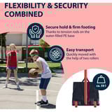 HUDORA Start Basketballständer 260, Fitnessgerät rot/schwarz