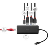 Lindy USB-C Mini Dockingstation schwarz, DST-Mini, USB-C, 4K, 100W Pass-Through