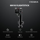 MOZA MH16 Flightstick, Joystick schwarz