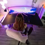 Arozzi Nova 49TUW165, Gaming-Monitor 124.5 cm (49 Zoll), pink, UWQHD, VA, Curved, HDMI, DP, USB-C, USB-Hub, 165Hz Panel