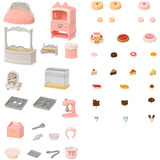 EPOCH Traumwiesen Sylvanian Families - Dorfkonditorei Set für Starter Haus, Konstruktionsspielzeug 