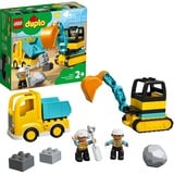 LEGO 10931 DUPLO Bagger und Laster, Konstruktionsspielzeug 