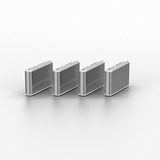 Lindy USB Typ C Port Schlüssel mit 4 Schlössern, Schloss Code Weiß