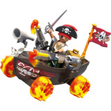 PLAYMOBIL 71720 Rasendes Piratenboot, Konstruktionsspielzeug 