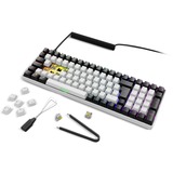 Sharkoon SKILLER SGK50 S2, Gaming-Tastatur weiß, BE-Layout, Gateron Yellow