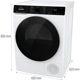 gorenje DPNA93W, Wärmepumpentrockner weiß/schwarz