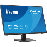 iiyama ProLite X2793HSU-B1, LED-Monitor 68.6 cm (27 Zoll), schwarz (matt), FullHD, IPS, HDMI, DP, USB-Hub, Lautsprecher, 120Hz Panel