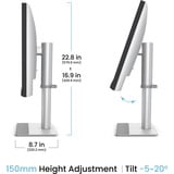 BenQ MA270S, LED-Monitor 68.5 cm (27 Zoll), silber, 5K, IPS, Nano Gloss Monitor für MacBook