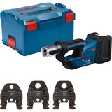 Bosch Akku-Presswerkzeug GPT 18V-19 Professional solo, 18Volt, Kit SV, Pressmaschine blau, ohne Akku und Ladegerät, 3 Pressbacken Compact SV, in L-BOXX