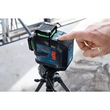 Bosch Professional Linienlaser GLL 80-33 G Professional blau/schwarz, grüne Laserlinien, inkl. Universalhalter LB 10