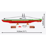 COBI ORP Sokół Polish Submarine, Konstruktionsspielzeug Maßstab 1:300