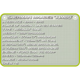 COBI Sherman M4A3E2 Jumbo, Konstruktionsspielzeug Maßstab 1:35