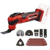 EINHELL Power X-Change Akku-Multifunktions-Werkzeug VARRITO, 18Volt rot/schwarz, ohne Akku und Ladegerät, inkl. Zubehör